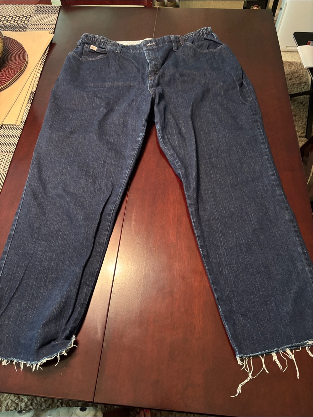 Lee Relaxed Fit Women’s Elastic Waist Jeans - Indigo Blue